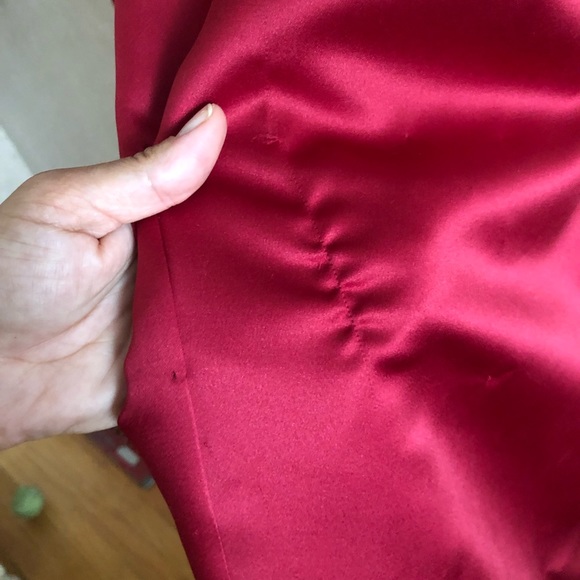 Apple Red Bridesmaid Dress -8 - Picture 6 of 8